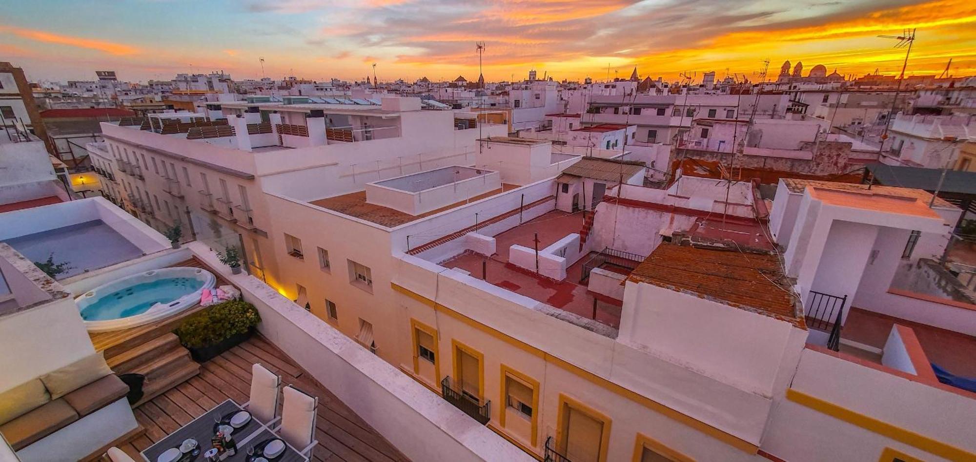Penthouse With Jacuzzi, And Garaje Grupo Ac Gestion Apartamento Cádis Exterior foto